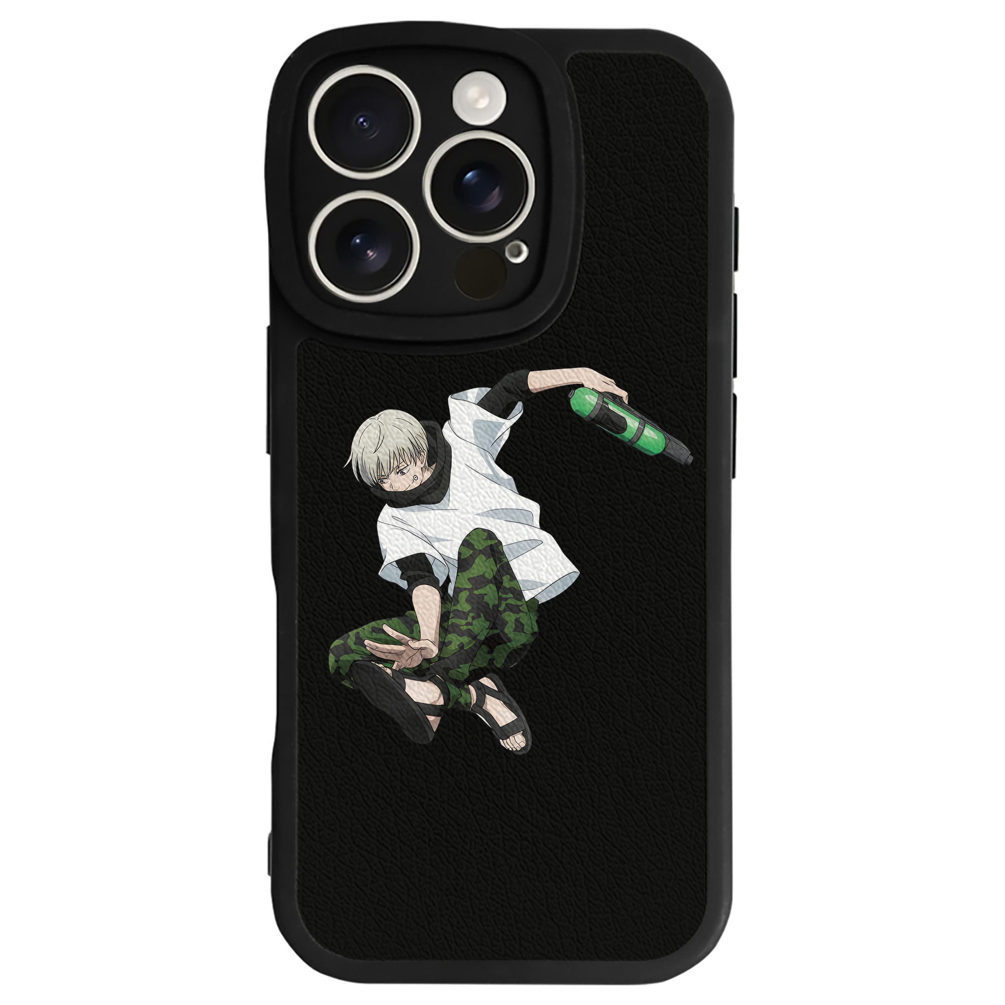 （画像用） 呪術廻戦 Jujutsu Kaisen 【iPhone 16シリーズ対応】シリコンスマホケース（レザー調） 材質：シリコン